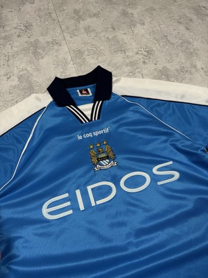Maillot Domicile Manchester City 2001/2002 Le Coq Sportif - Taille M, Joueur Benarbia N°8