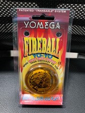 Vintage Yomega Yo-Yo Corp MADE IN USA Fireball High Performance Yo-Yo Amber New