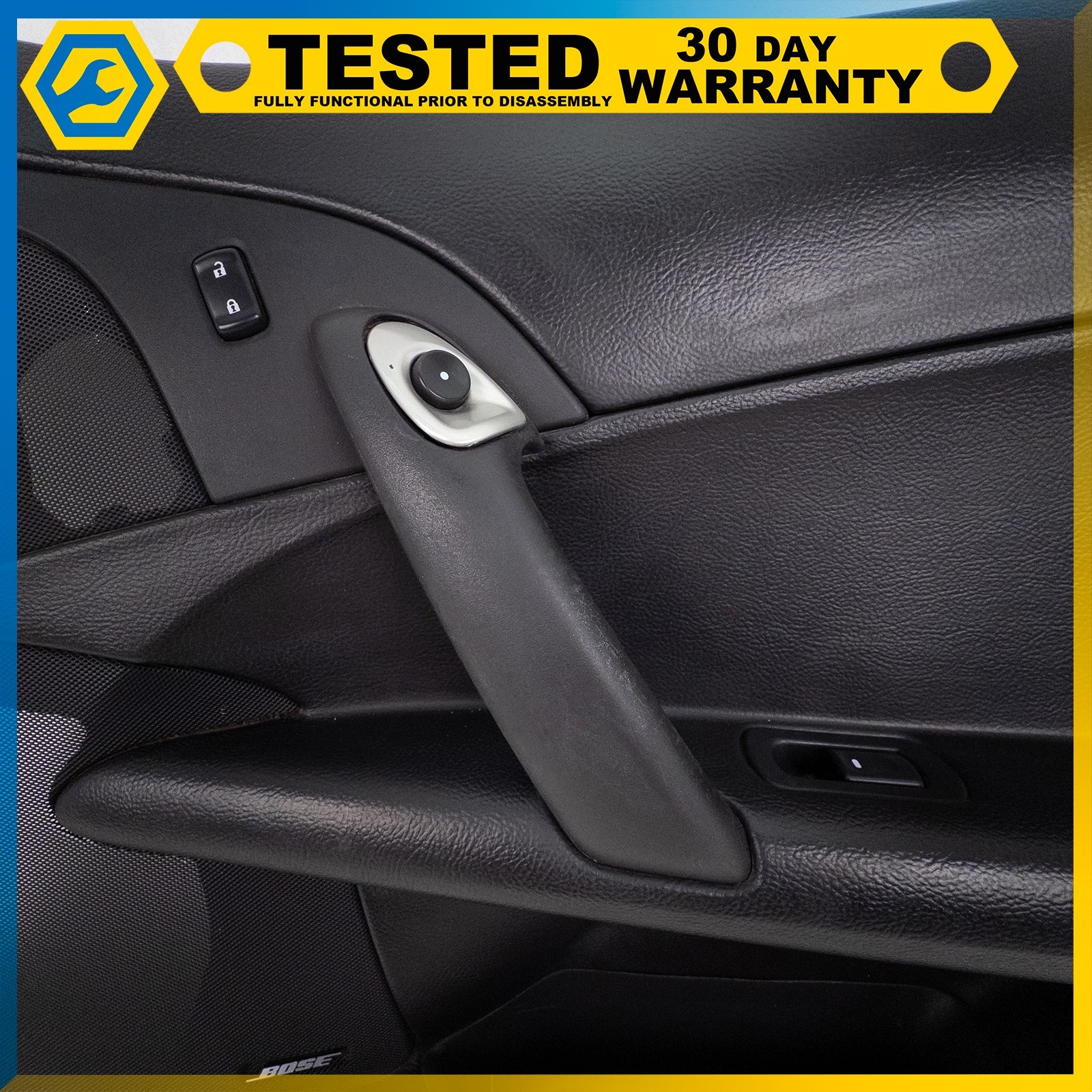 05-13 CHEVROLET CORVETTE C6 FRONT RIGHT SIDE INTERIOR DOOR PANEL BLACK OEM