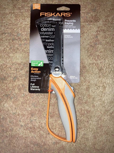 fiskars spring loaded pinking shears