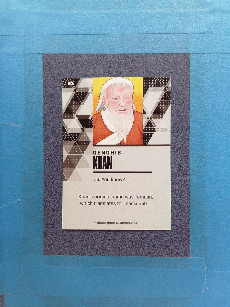 ファーストナンバー　Genghis Khan チンギスハーン　カード　1/50 2021 Pieces Of The Past GENGHIS KHAN #50 History ~SR31A | eBay