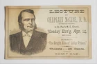 Rare Civil War Era Ticket to Chaplain McCabe Lecture Bright Side of Libby Prison