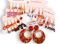 Earrings Set 25 Pairs of Girls and Women  s Earrings - Fast Shipping USA SELLER