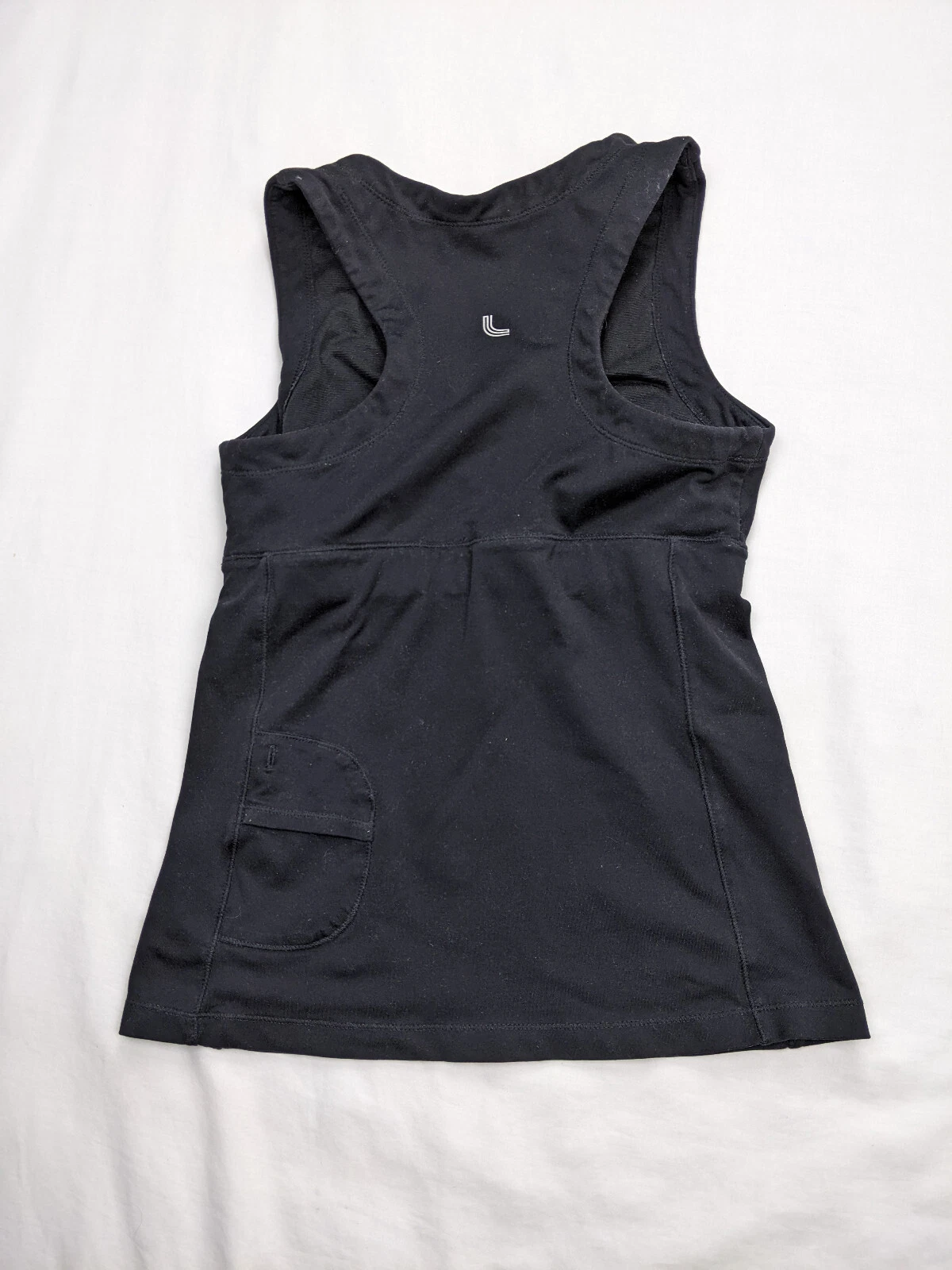 lole sport logo pocket mp3 active wear running tank-top