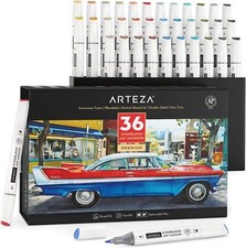 Arteza EverBlend Ultra Art Markers  Americana Tones- Set of 36