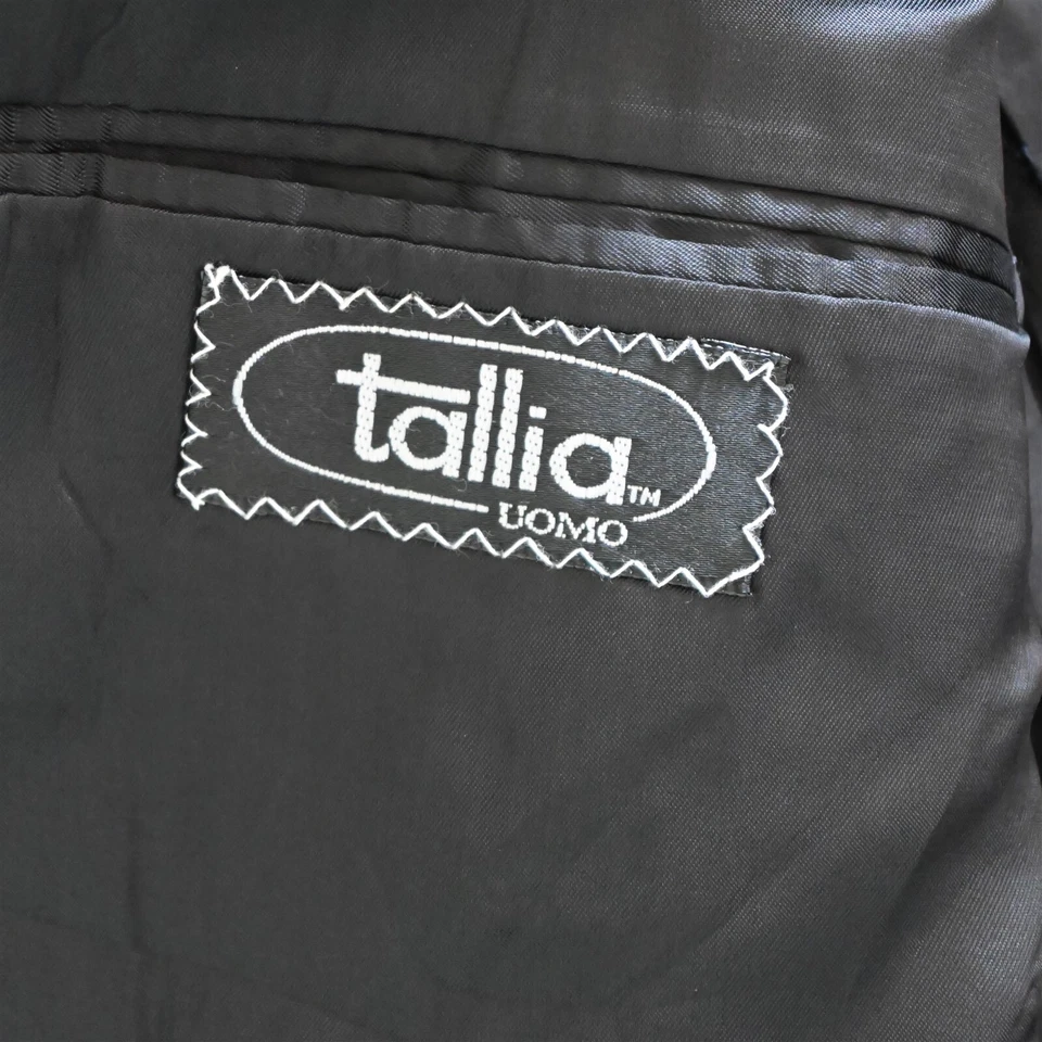 Chaqueta de Cena Esmoquin Tallia 40S Negra 100% Lana Hecha en EE. UU. Para Hombres Foto 4 de 4