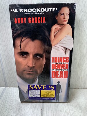 Vtg VHS Andy Garcia Things to Do in Denver When You're Dead Brand New Sealed