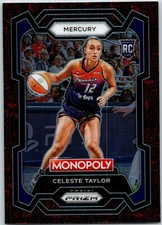 66 Celeste Taylor Phoenix Mercury RC 2024 Panini Prizm Monopoly MILLIONAIRE CLUB