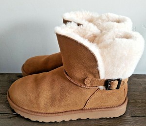 ugg karel boots chestnut suede