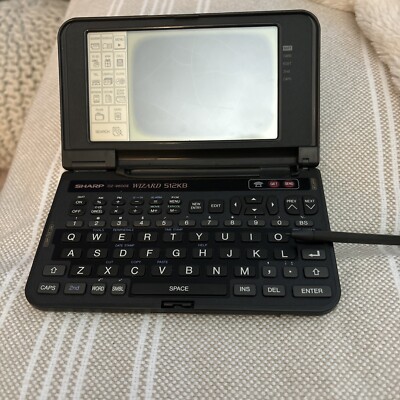 Sharp Wizard OZ-9600II Vintage Electronic Organizer 512kb w
