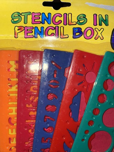 a classic - stencils in pencil box - Picture 2 of 2