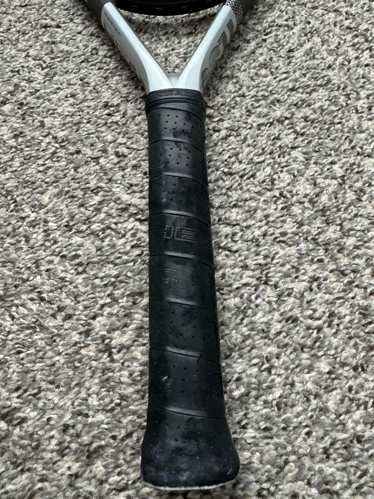 HEAD ti.S6 Titanium Xtralong Tennis Racquet Silver 4 3/8" Grip Black