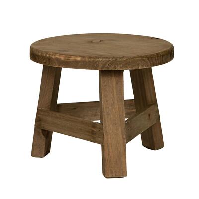 Tabouret Bois Eden Creations 20cm - Support Plantes, Table D'Appoint, Marchepied Enfant - Pin Recyclé