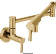Moen Pot Filler S665 Gold 5.5 Gpm Wall Mounted Double Handle. New In Box