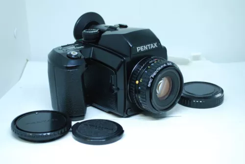 "Excellent++"Pentax 645N Medium Format Camera A 75mm f2.8  + 120 Film Back#5742