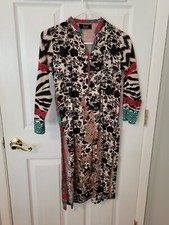Colorful Floral Pattern Pakistani Kurti for Women with Embroidered Details