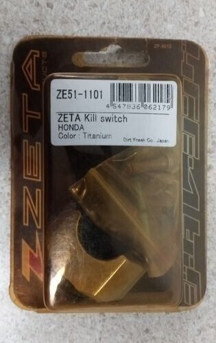 ZETA ZE51-1101 HONDA CR, CRF HONDA CLAMP KILL SWITCH BUTTON, TITANIUM ...