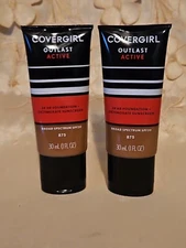 2-CoverGirl-Outlast-Active 24hr Foundation #875 SOFT SABLE-1 OZ.-EACH! READ!