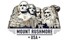 Mount Rushmore Custom Sticker 4" x 7" Sheet American President Landmark US USA