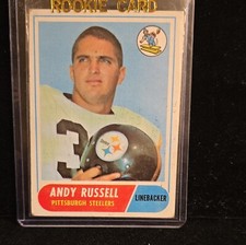 1968 Topps Andy Russell #163 - RC - Pittsburgh Steelers - P