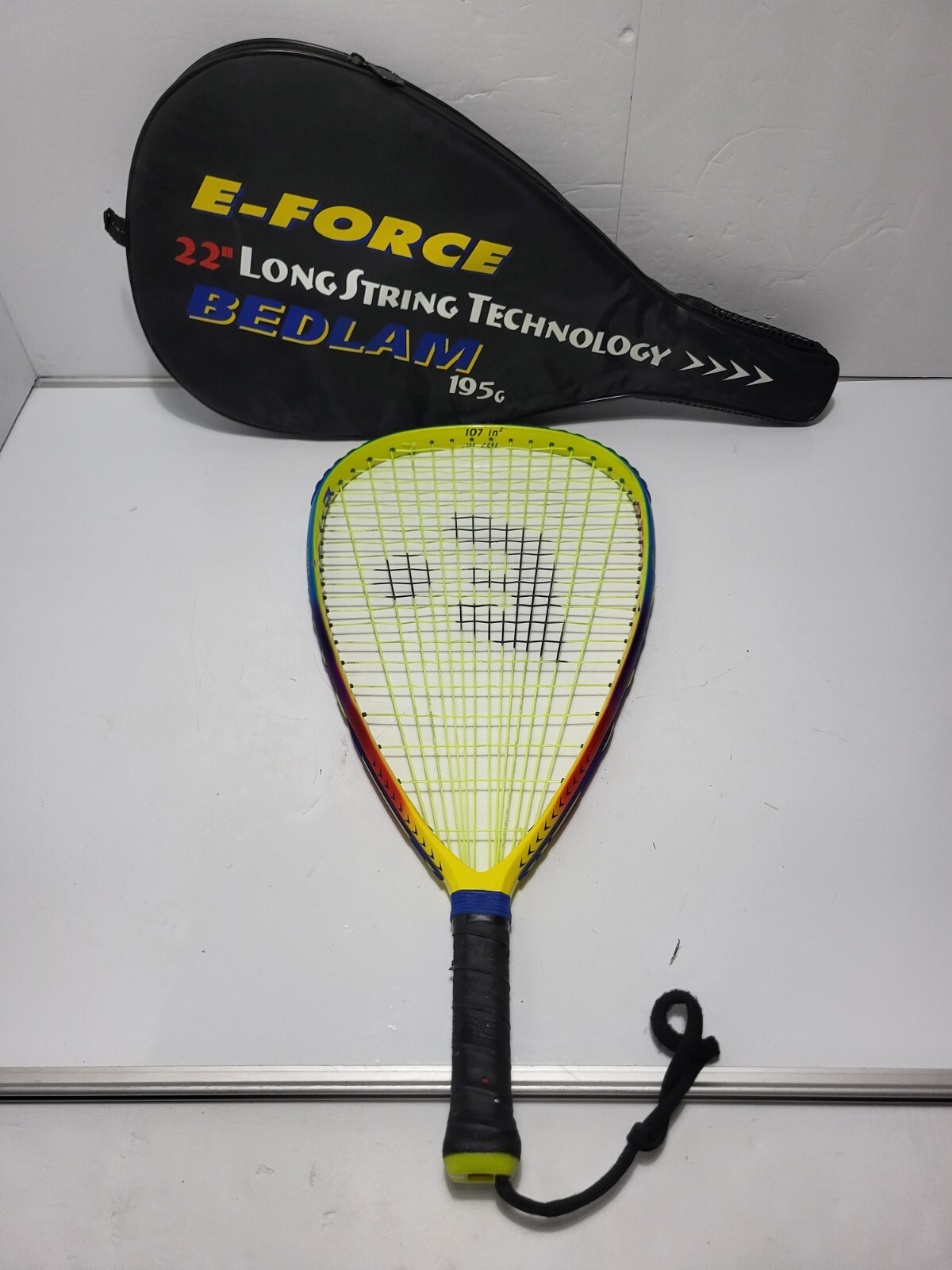EForce Bedlam 195g Racquetball Racquet 22" LongString Carbon Fiber w