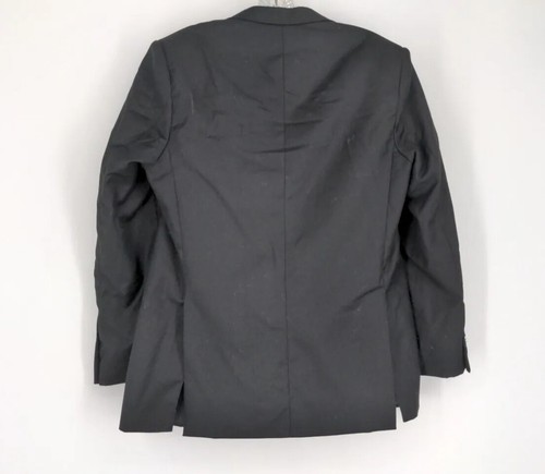 Bocaccio Uomo Lightweight Lined Black Blazer Jacket Sportcoat Boys Size 18 - Picture 4 of 7