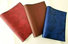 Book Cover Faux Leather VINYL MARBLE (Multiple Colors available)