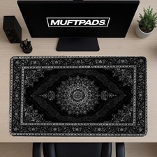 Luxury Persian Carpet Mouse Pad - Elegant Medallion Desk Mat, Vintage, Anti-Slip