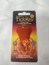 1 Original TICK KEY Tick Removal Device For Kids Adults Pets USA Made Aluminum