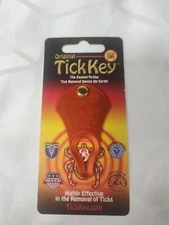 (1) Original TICK KEY Tick Removal Device For Kids Adults Pets USA Made Aluminum