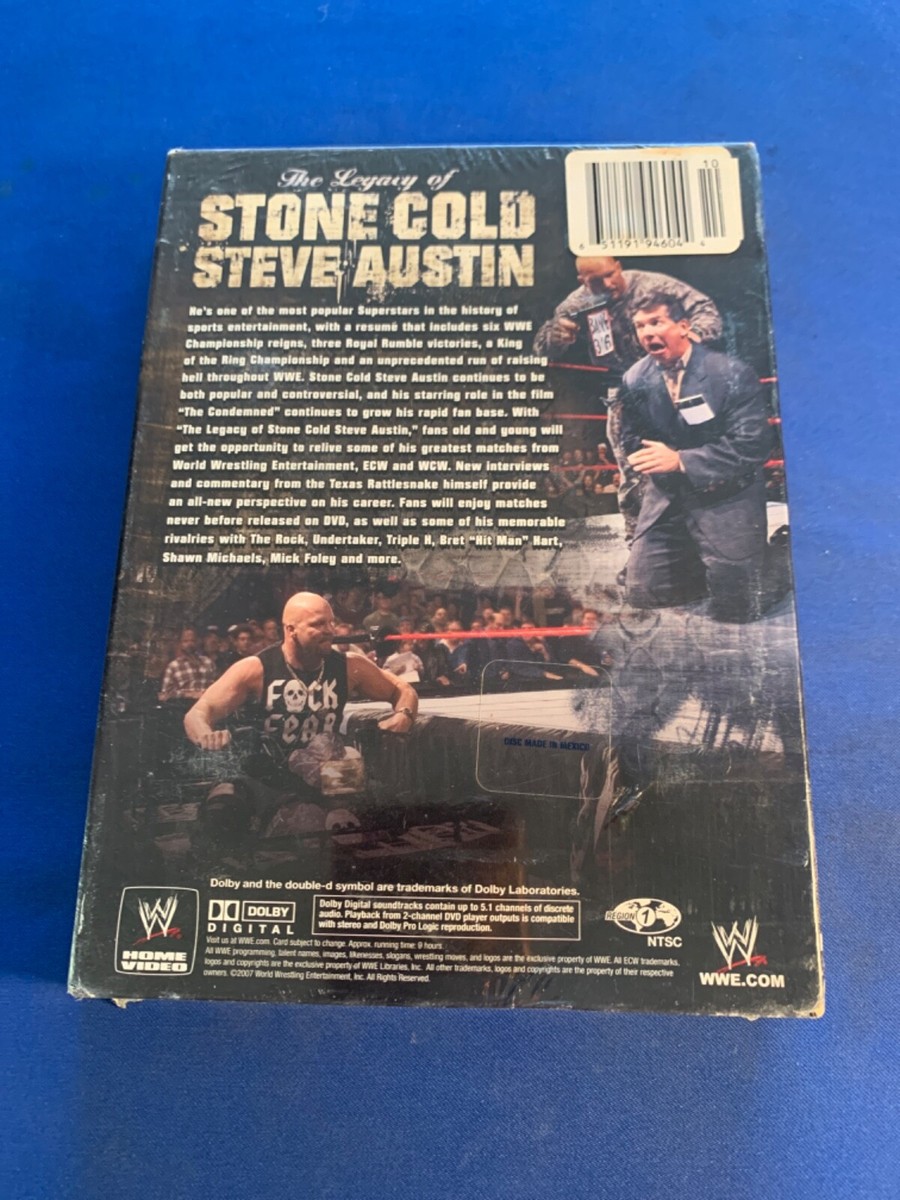 WWE - Stone Cold Steve Austins Life Legacy (DVD, 3-Disc Set