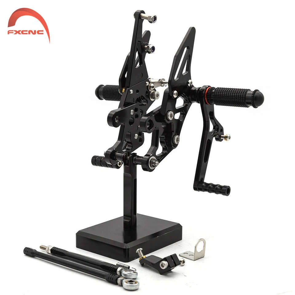 Reposapiés ajustable CNC para Yamaha FZ1 2006 2007 2008 2009-2016 Foto 3 de 4