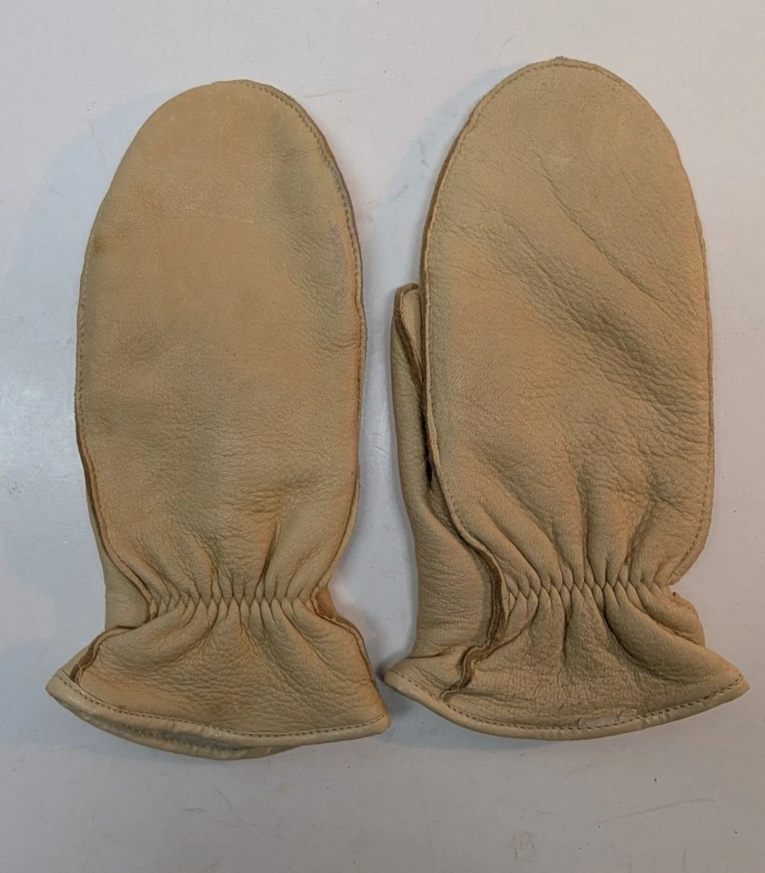 Pares de guantes de cuero forrados de vellón Snowfall para mujer de 3,5 x 8 pulgadas Foto 2 de 4