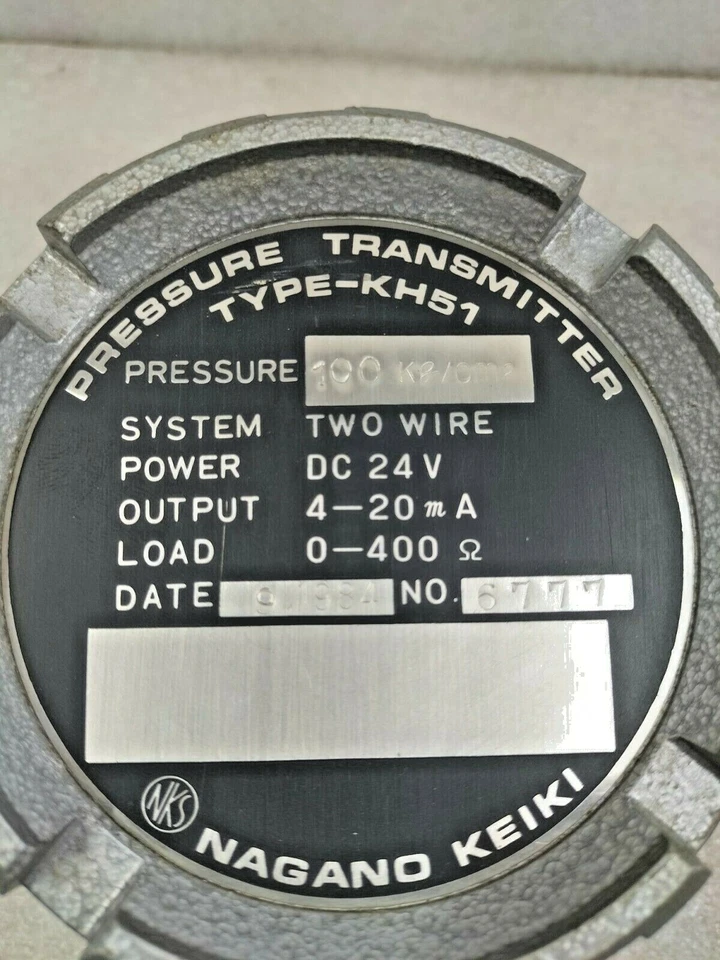 NAGANO KEIKI KH-51 PRESSURE TRANSMITTER 100 KG/CM2 - Image 3 of 4