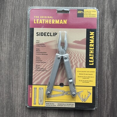 Leatherman Sideclip, sealed in a 25 years old AUTHORIZED INTERNATIONAL PACKAGING