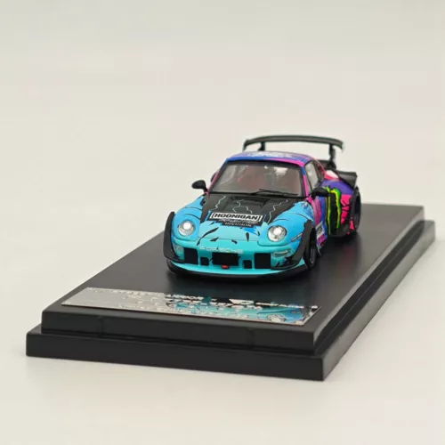 1/64 STREET WARRIOR Porsche 993 RWB Monster Energy painting Hoonigan Diecast Car - Picture 3 of 7