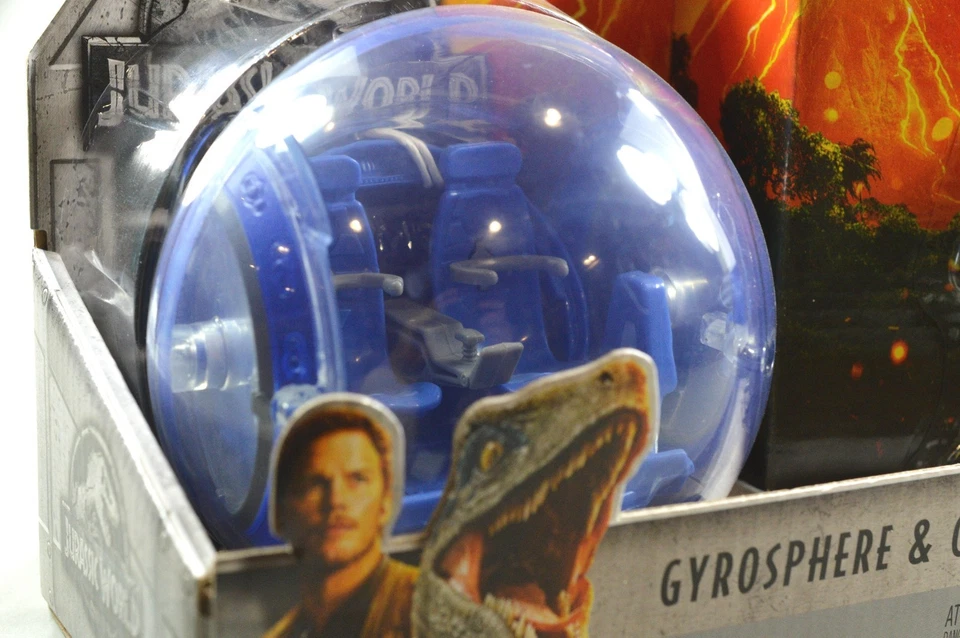 Jurassic World Fallen Kingdom Gyrosphere & Claire Mattel NUEVO Foto 2 de 4