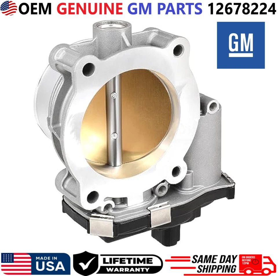 Cuerpo de acelerador genuino OEM para Chevrolet, GMC Sierra 1500 Yukon 5,3 L V8, 12678224 Foto 4 de 4