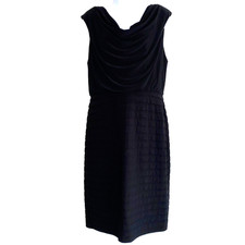 Adrianna Papell Dress Womens Size 10 Black Bandage Style
