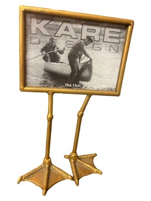KARE Design Entenfüße Bilderrahmen Gold Modern 18x30cm Metall