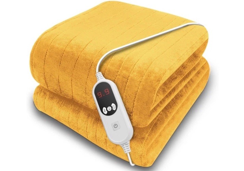 Beheizbare elektrische Wohndecke Gold Fleece 160 x 120 cm Schlafsofa Purus – DEFEKT Beheizbare elektrische Wohndecke Gold Fleece 160 x 120 cm Schlafsofa Purus – DEFEKT