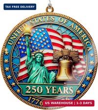 250 Anniversary USA Merchandise - Christmas Ornament 2026 - United States 250th