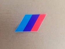 BADGE REPLACEMENT TRICOLOR M STRIPES VINYL STICKER FOR BMW M3/M5/M6 3/5/6 SERIES