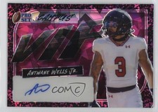 2023 Leaf Pro Set Metal Campus VIP Pink Crystals /5 Antwane Wells Jr Auto v8v