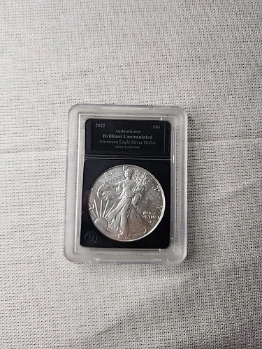 2025 American Silver Eagle 1 Oz 999 Fine $1 Coin BU Uncirculated