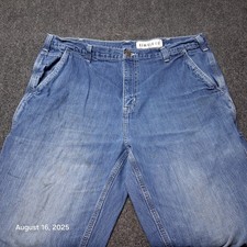 Carhartt Dungaree Fit Carpenter Jeans Mens Size 38x32 Blue 382-83 Work Pants