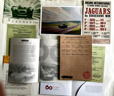 Jaguar D Type 60 Years Press Kit Pack  JLR Heritage Brochure