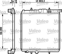 MotorküHler WasserküHler Valeo 732885 FüR Peugeot SW 2A 206 2E CC 2D Aluminium