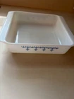 Vintage Pyrex Blue Garland Snowflake 922 8x8x2 Baking Pan