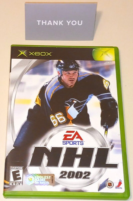 NHL 2002 Microsoft Xbox Video Game Hockey Sports Action Collectible Complete